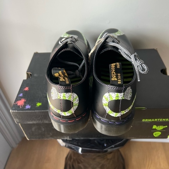 DR MARTENS 1461 WB BEETLEJUICE SMOOTH LEATHER OXFORD SHOES - Picture 11 of 16